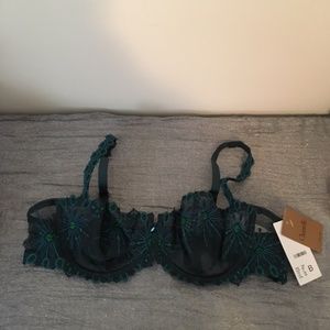 Chantelle Vendome Demi Bra Eden Green 38B NWT
